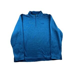 Under Armour Golf Storm Sweater Fleece 1/4 Zip Pullover Blue 1373674 Men's 4XL